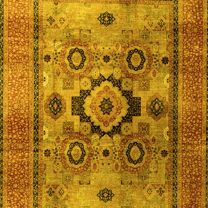 Oriental Yellow Modern Rug, abs4135yw