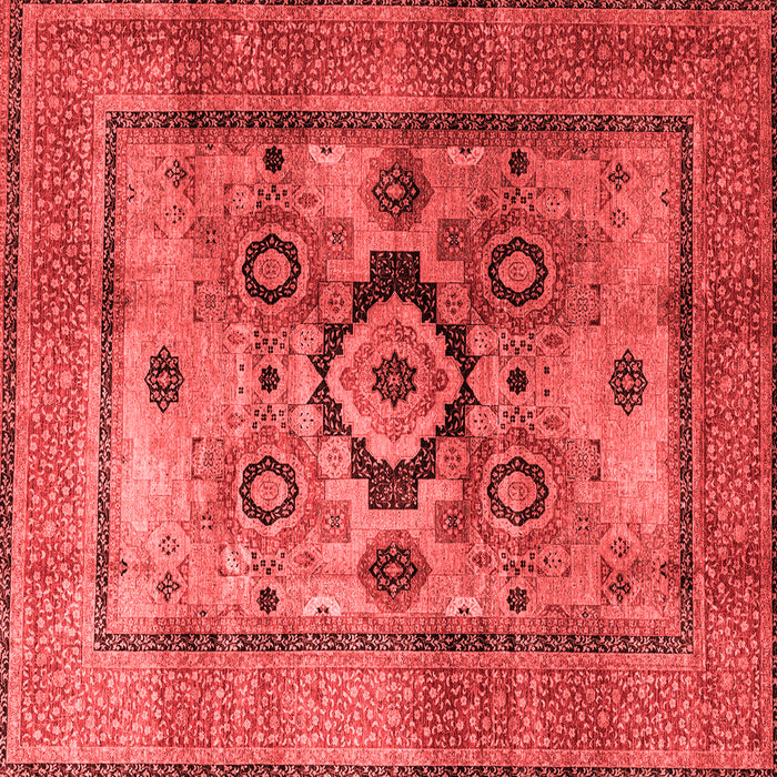 Machine Washable Oriental Red Modern Rug, wshabs4135red