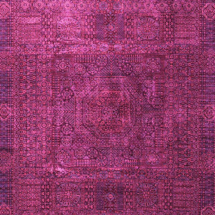Machine Washable Oriental Pink Modern Rug, wshabs4136pnk
