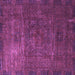 Square Oriental Purple Modern Rug, abs4136pur