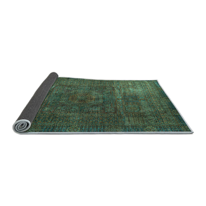 Sideview of Oriental Light Blue Modern Rug, abs4136lblu