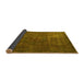 Sideview of Oriental Yellow Modern Rug, abs4136yw