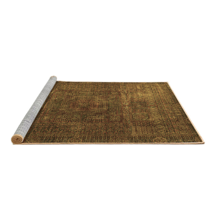 Sideview of Machine Washable Oriental Brown Modern Rug, wshabs4136brn
