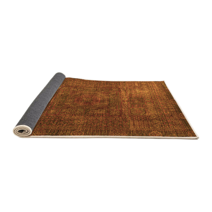 Sideview of Oriental Orange Modern Rug, abs4136org