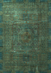 Oriental Light Blue Modern Rug, abs4136lblu