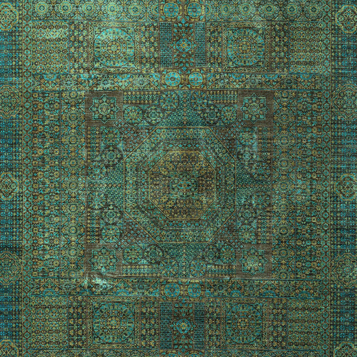 Oriental Light Blue Modern Rug, abs4136lblu