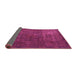 Sideview of Oriental Pink Modern Rug, abs4136pnk