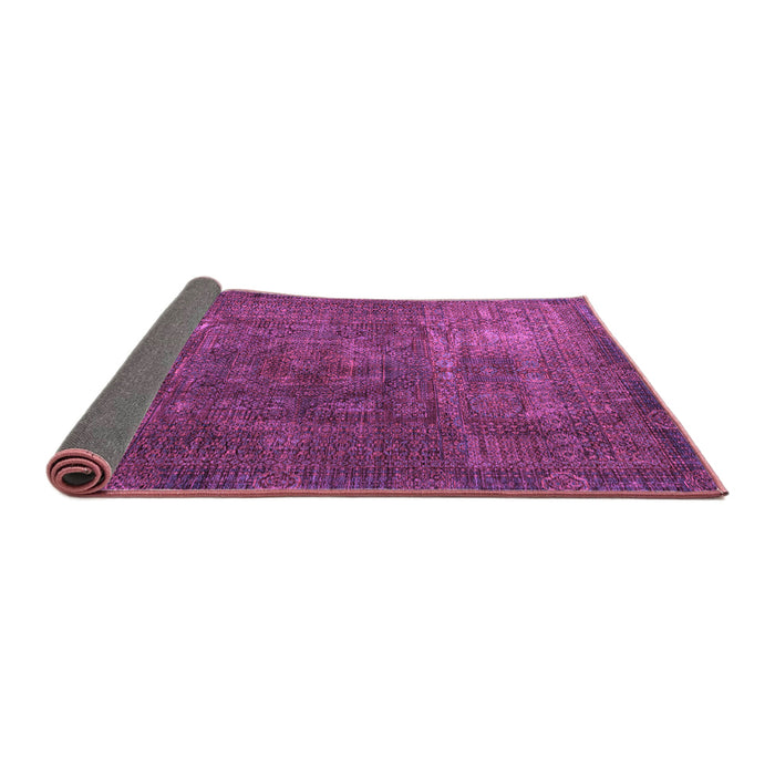 Sideview of Oriental Purple Modern Rug, abs4136pur
