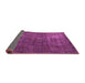 Sideview of Oriental Purple Modern Rug, abs4136pur