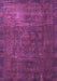 Machine Washable Oriental Purple Modern Area Rugs, wshabs4136pur