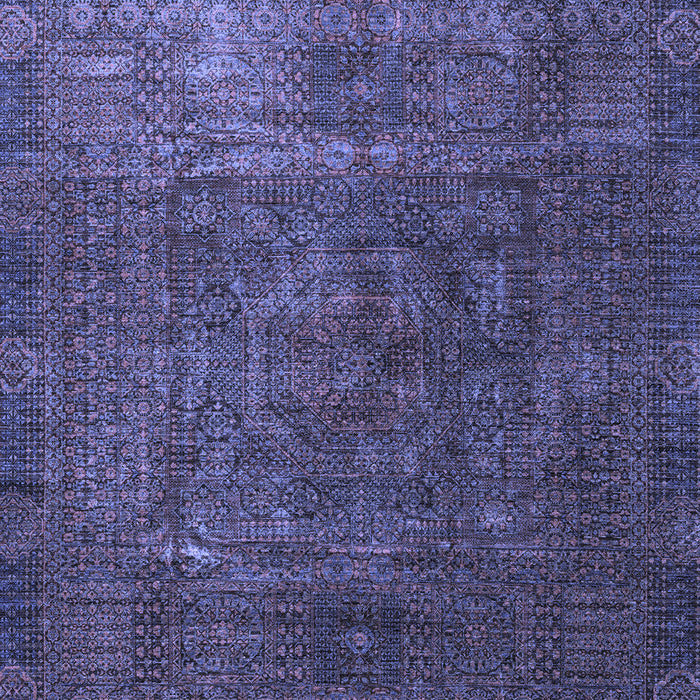 Machine Washable Oriental Blue Modern Rug, wshabs4136blu