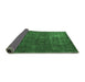 Sideview of Oriental Emerald Green Modern Rug, abs4136emgrn