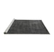 Sideview of Machine Washable Oriental Gray Modern Rug, wshabs4136gry