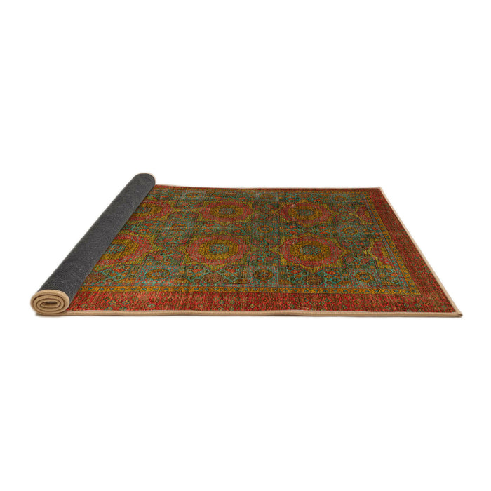 Sideview of Abstract Red Oriental Rug, abs4137
