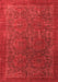 Oriental Red Modern Area Rugs