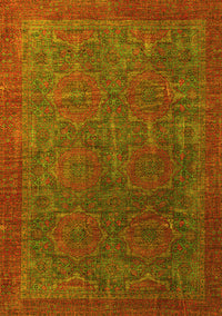 Oriental Yellow Modern Rug, abs4137yw