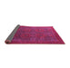 Sideview of Oriental Pink Modern Rug, abs4137pnk