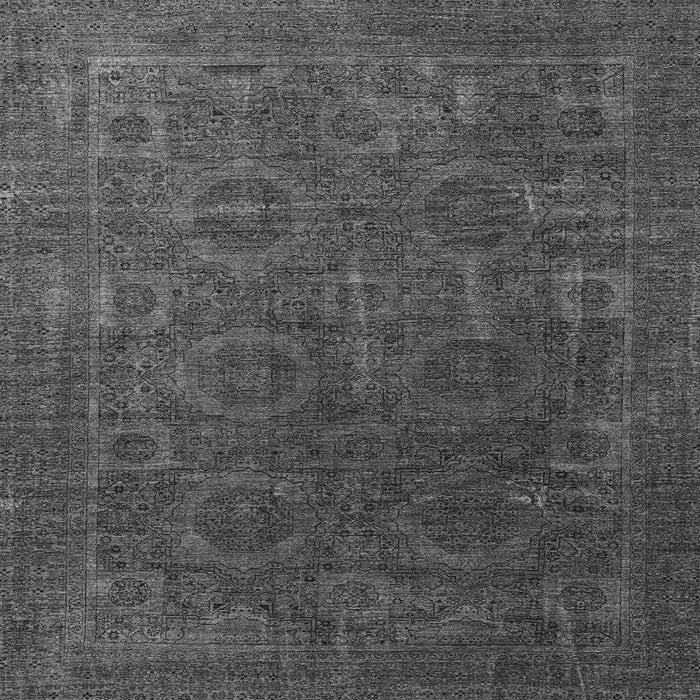 Square Machine Washable Oriental Gray Modern Rug, wshabs4137gry