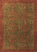 Oriental Brown Modern Rug, abs4137brn