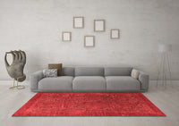 Machine Washable Oriental Red Modern Rug, wshabs4137red