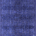 Square Oriental Blue Modern Rug, abs4138blu