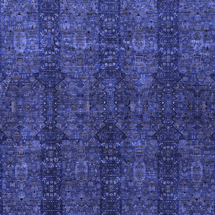 Machine Washable Oriental Blue Modern Rug, wshabs4138blu