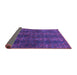 Sideview of Oriental Purple Modern Rug, abs4138pur