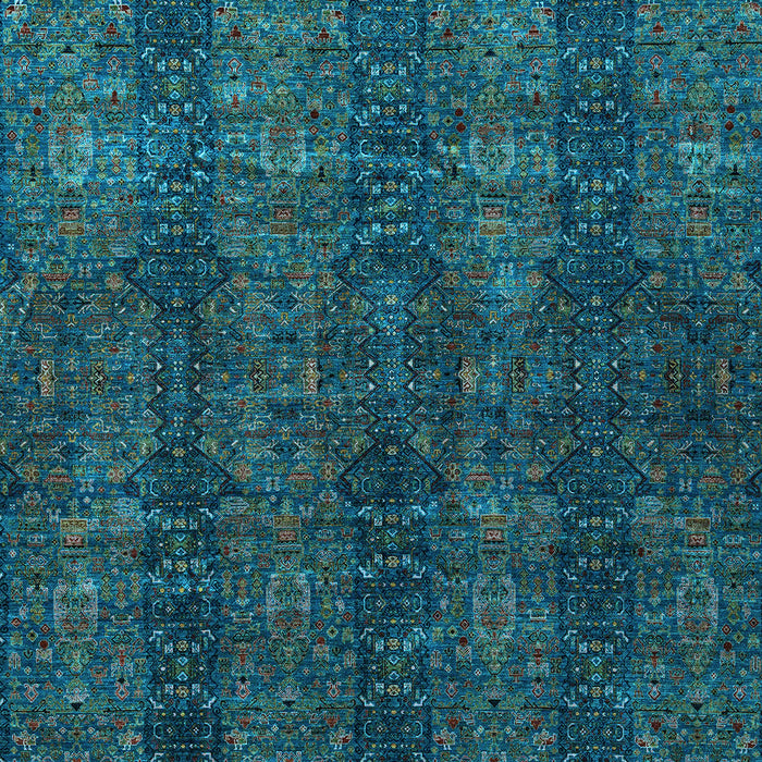 Oriental Light Blue Modern Rug, abs4138lblu