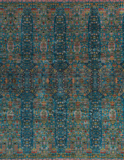 Abstract Taupe Brown Oriental Rug, abs4138