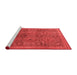 Modern Red Washable Rugs