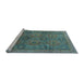 Sideview of Machine Washable Oriental Light Blue Modern Rug, wshabs4139lblu