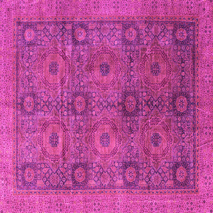 Square Oriental Pink Modern Rug, abs4139pnk