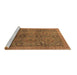 Sideview of Machine Washable Oriental Brown Modern Rug, wshabs4139brn