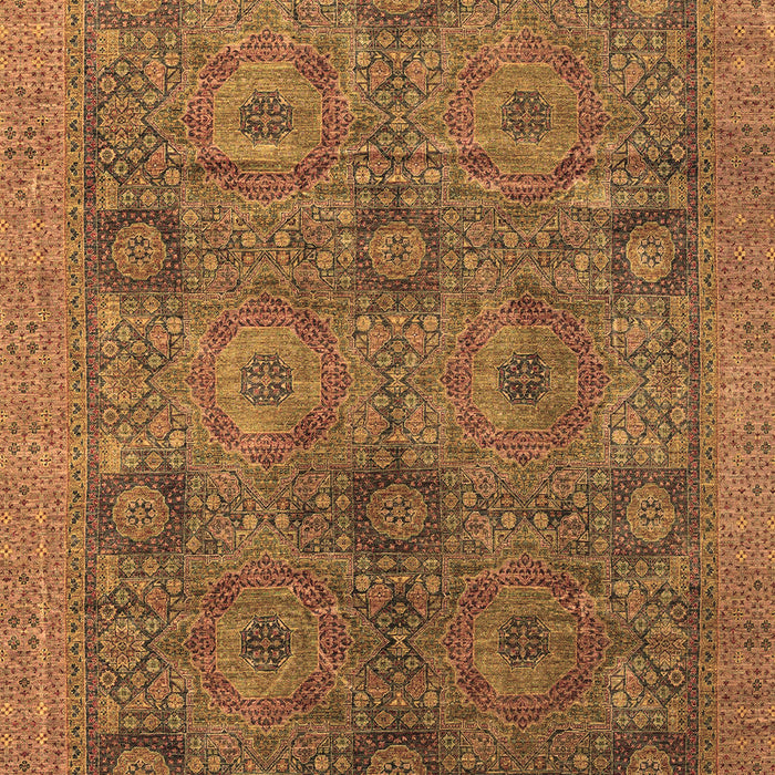Machine Washable Oriental Brown Modern Rug, wshabs4139brn