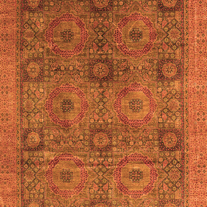 Machine Washable Oriental Orange Modern Area Rugs, wshabs4139org