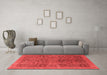 Modern Red Washable Rugs