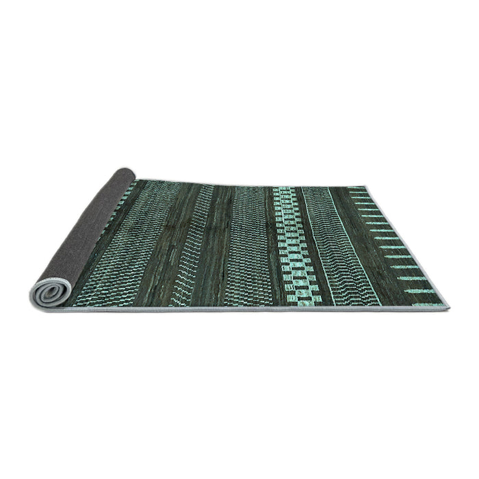 Sideview of Abstract Light Blue Modern Rug, abs413lblu