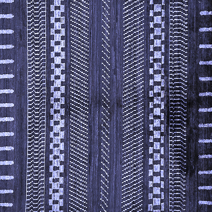 Square Abstract Blue Modern Rug, abs413blu