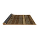 Sideview of Abstract Brown Modern Rug, abs413brn