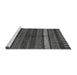 Sideview of Machine Washable Abstract Gray Modern Rug, wshabs413gry