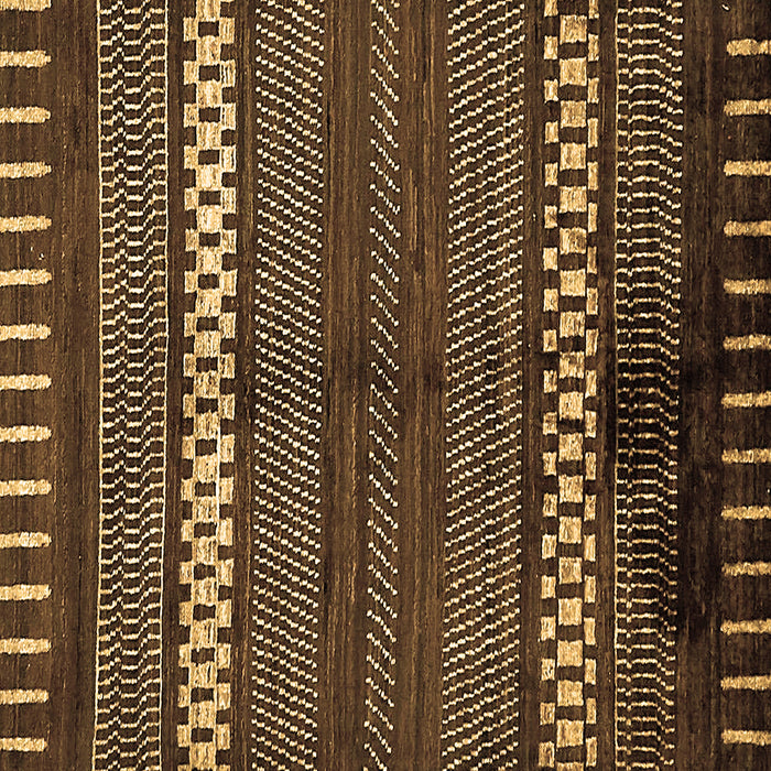 Square Abstract Brown Modern Rug, abs413brn