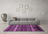 Machine Washable Abstract Purple Modern Rug, wshabs413pur