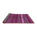 Sideview of Abstract Pink Modern Rug, abs413pnk