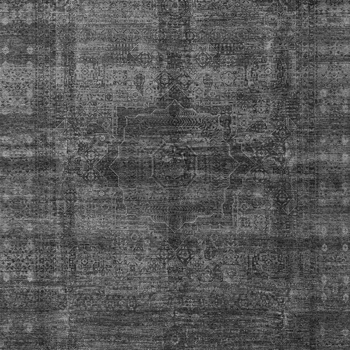 Machine Washable Oriental Gray Modern Rug, wshabs4140gry