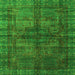 Square Oriental Green Modern Rug, abs4140grn