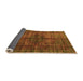 Sideview of Oriental Orange Modern Rug, abs4140org