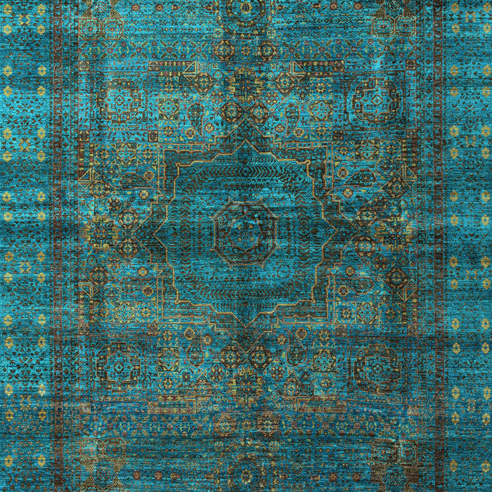 Oriental Light Blue Modern Rug, abs4140lblu