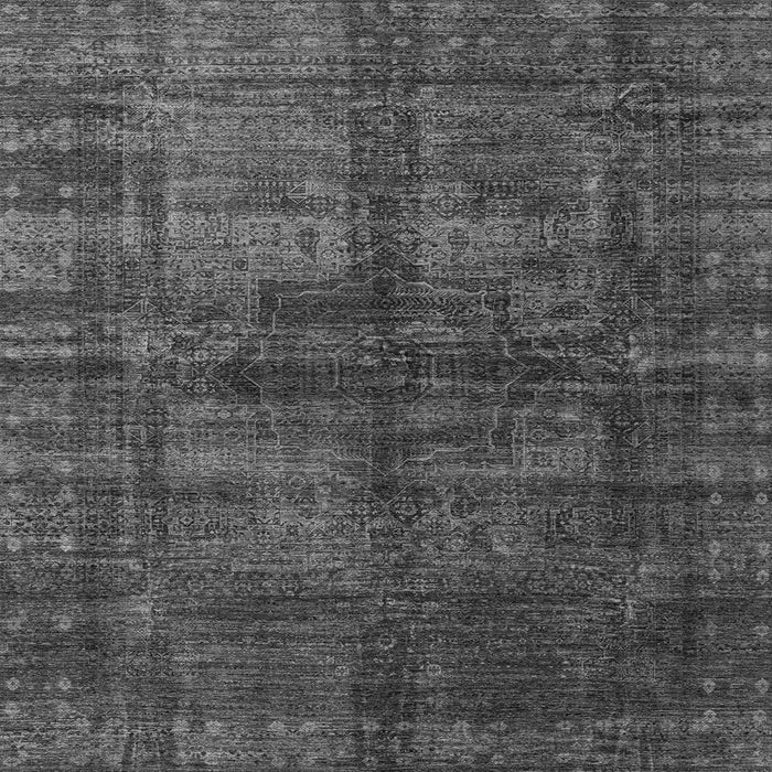 Square Oriental Gray Modern Rug, abs4140gry