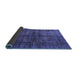 Sideview of Oriental Blue Modern Rug, abs4140blu