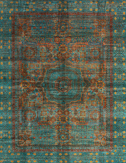 Abstract Red Brown Oriental Rug, abs4140